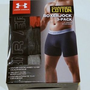 Under Armour Underwear BoxerJock 3-Pack XL Grey